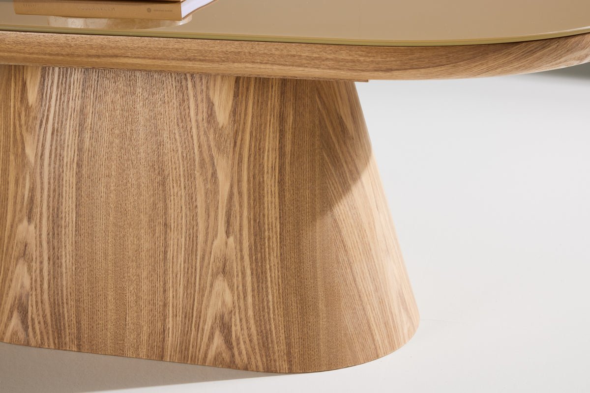 Salontafel Cellio - met glazen tafelblad