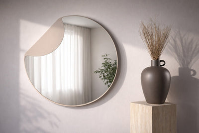 Spiegel Veni - met beige lijst voor hal en slaapkamer