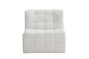 Sessel Marley - mit großer beigefarbener Sitzfläche