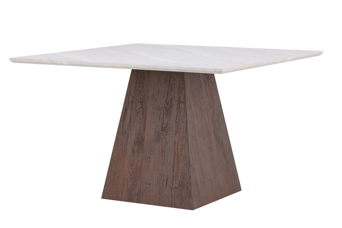 Eettafel Lior 120×120 cm in Lichtgrijs met MDF-onderstel