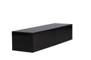 Designer TV-Lowboard Noirra – zwevend design in Zwart