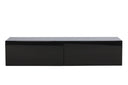 Designer TV-Lowboard Noirra – zwevend design in Zwart