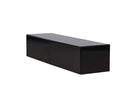 Designer TV-Lowboard Noirra – zwevend design in Zwart