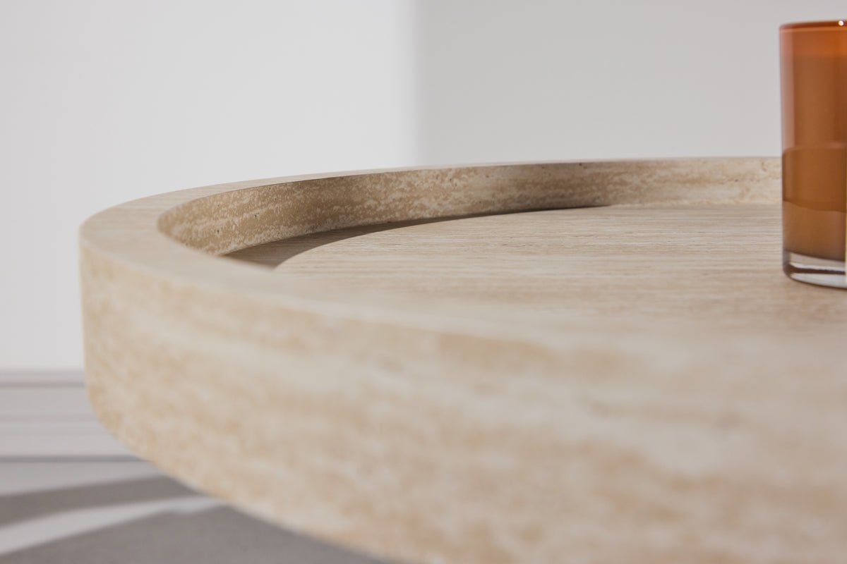 Bijzettafel Tavira – Ø60 cm in Beige