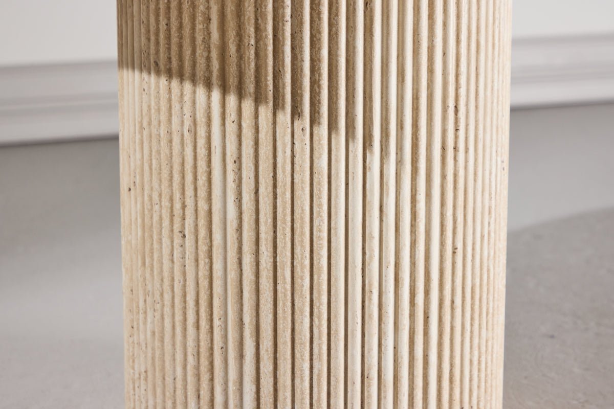 Bijzettafel Tavira – Ø60 cm in Beige