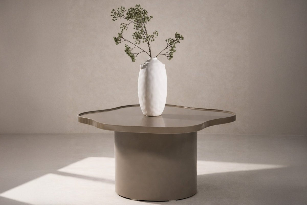 Salontafel Caron - in bruin met glanzend oppervlak