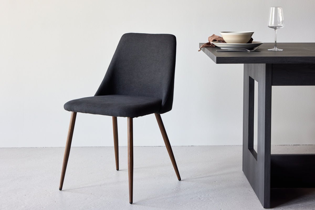 2-delige set - stoel Liora van zachte polyestersatijn