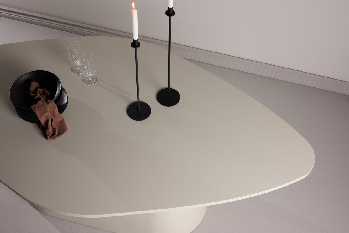 Eettafel Solaro – Ovale design eettafel 210x110 cm in Beige