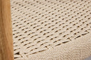 2er Set - Stuhl Leli aus Gummibaumholz und Seilgeflecht