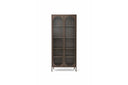 Vitrine Belano - Met 2 deuren en gegolfd glas
