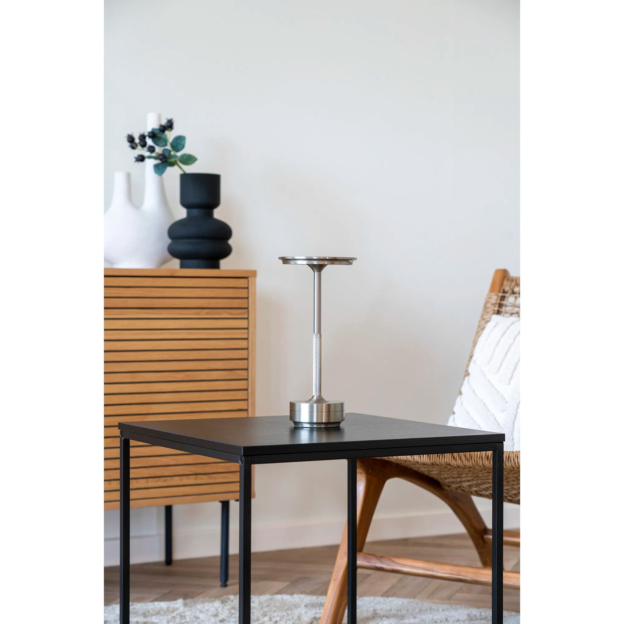 Lampe de table « Ardena » – Élégance en or, argent et noir