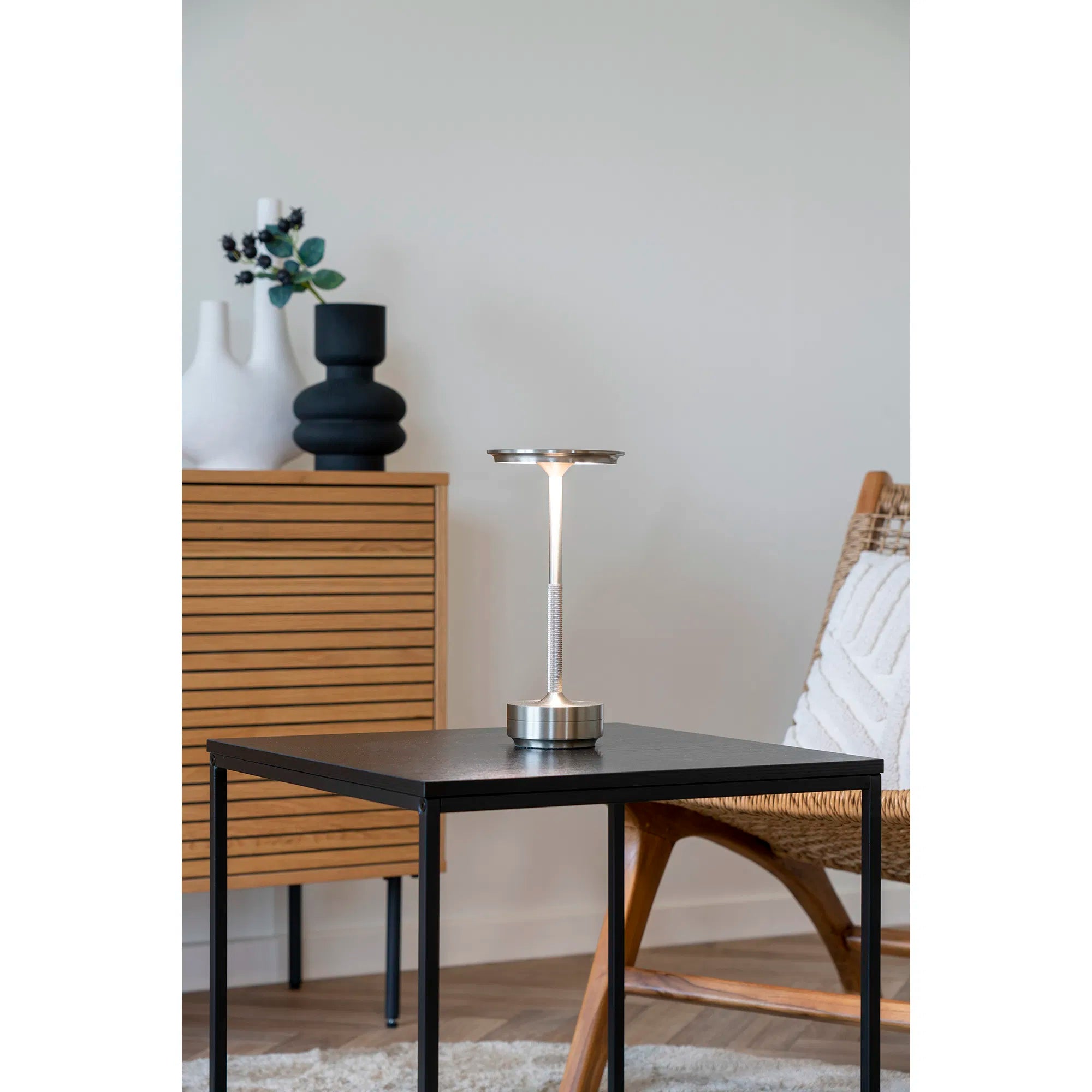 Lampe de table « Ardena » – Élégance en or, argent et noir