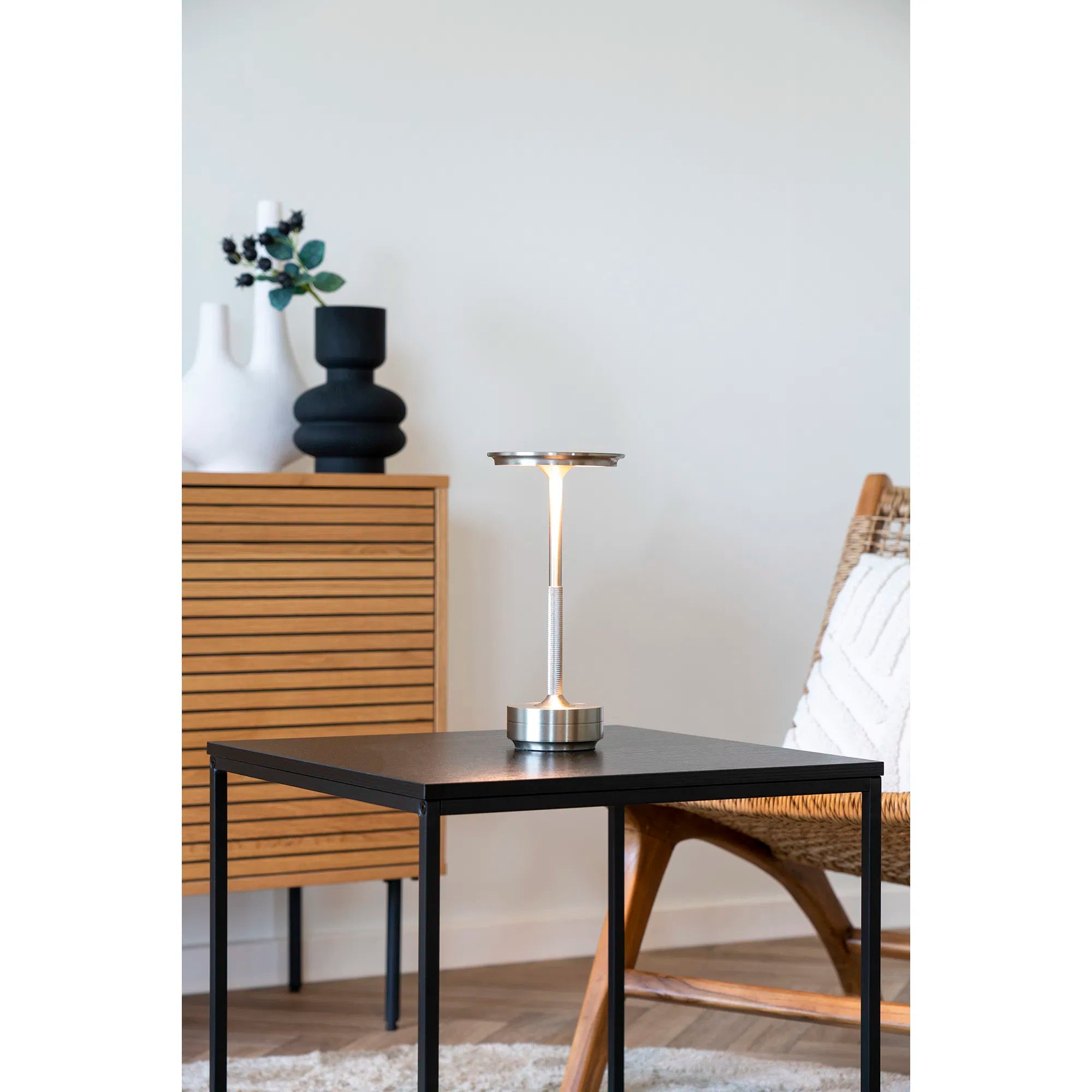 Lampe de table « Ardena » – Élégance en or, argent et noir