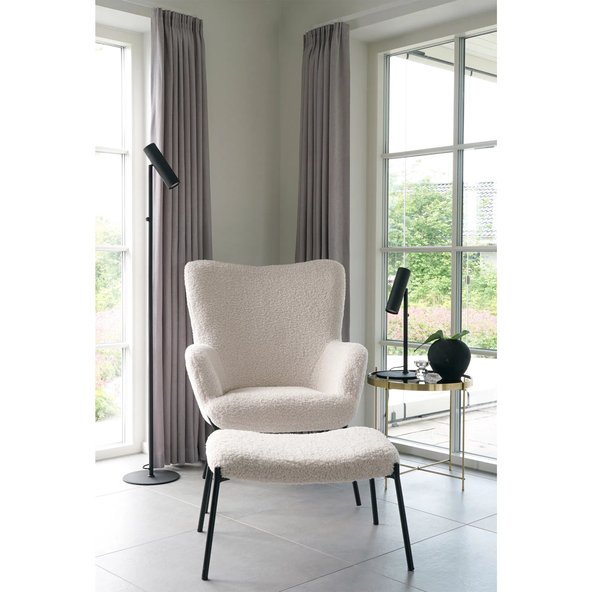 Tafellamp „Lazaro“ – metalen accent in Zwart of goud