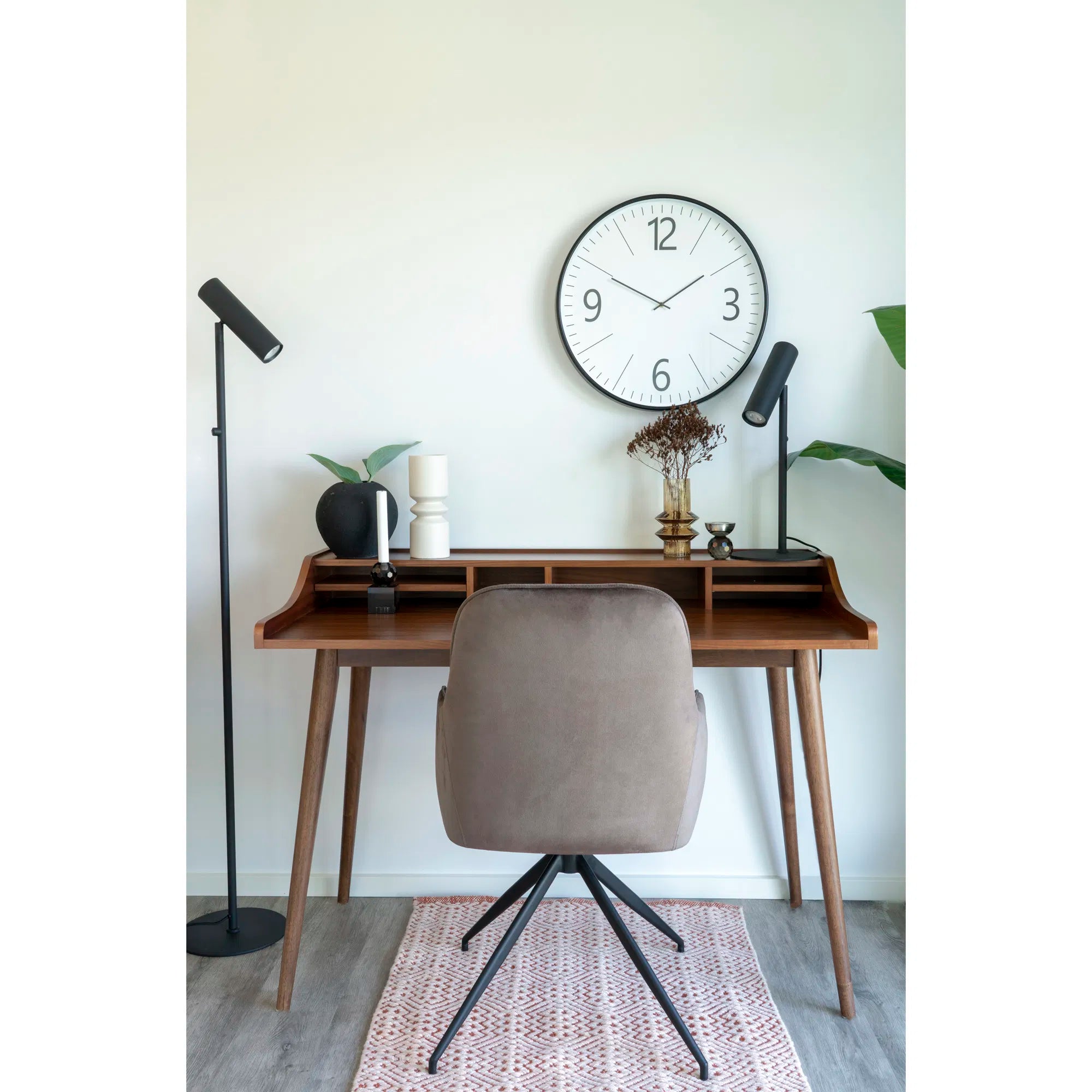 Tafellamp „Lazaro“ – metalen accent in Zwart of goud