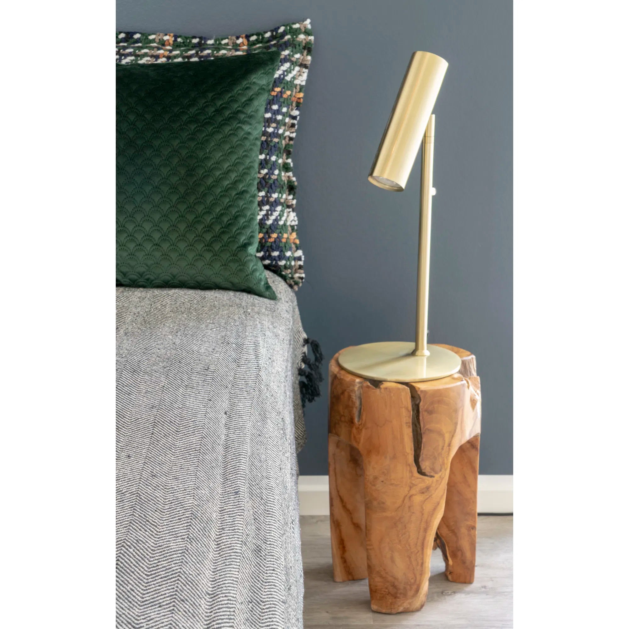 Tafellamp „Lazaro“ – metalen accent in Zwart of goud