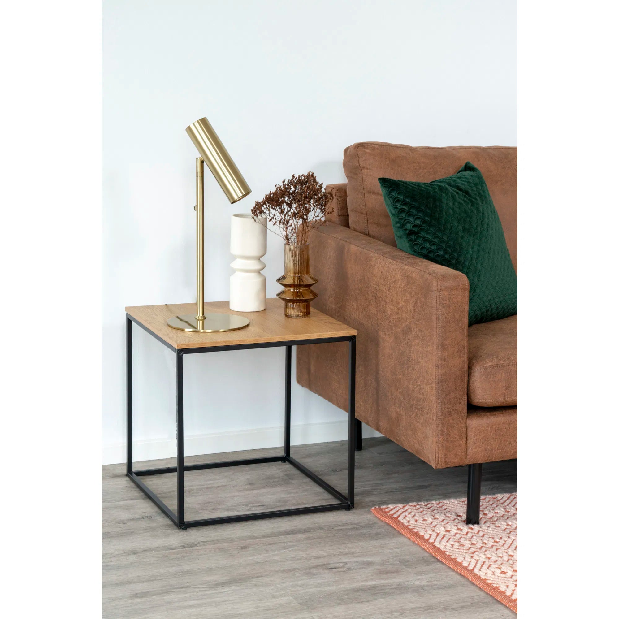 Tafellamp „Lazaro“ – metalen accent in Zwart of goud