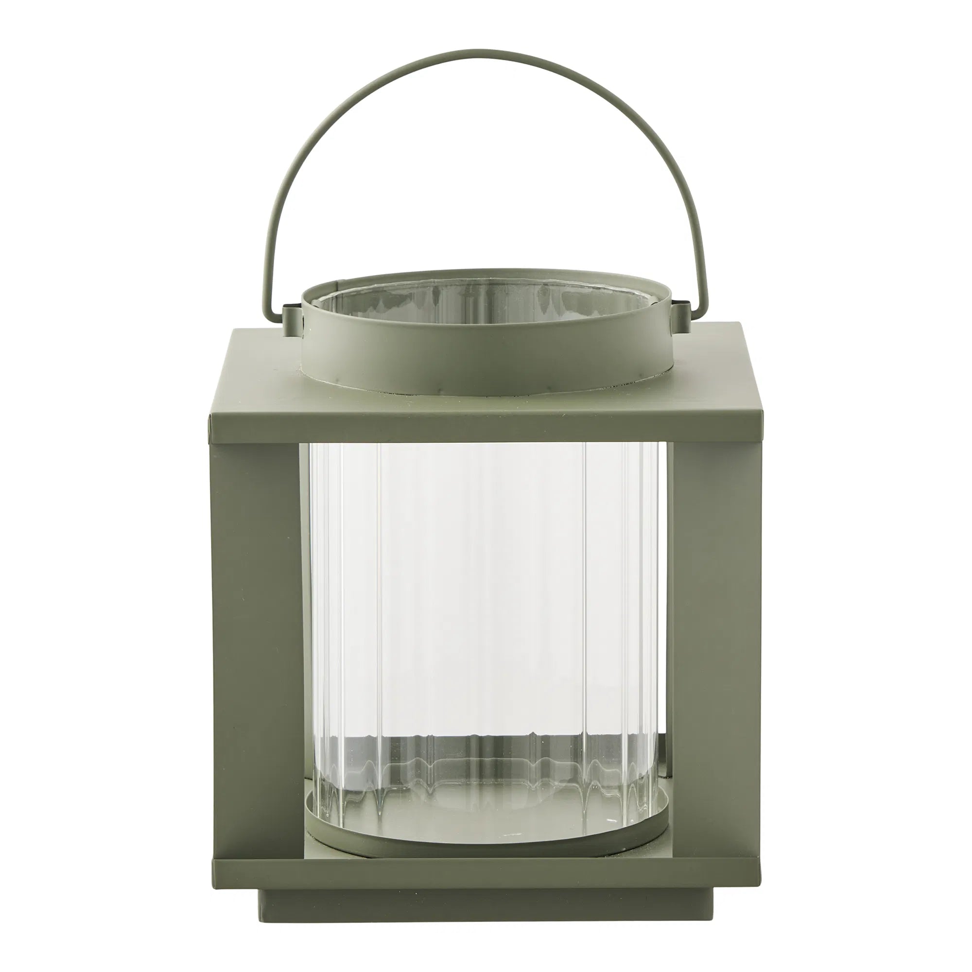 Kerzenlaterne Eirnova – aus Metall und Glas gefertigt