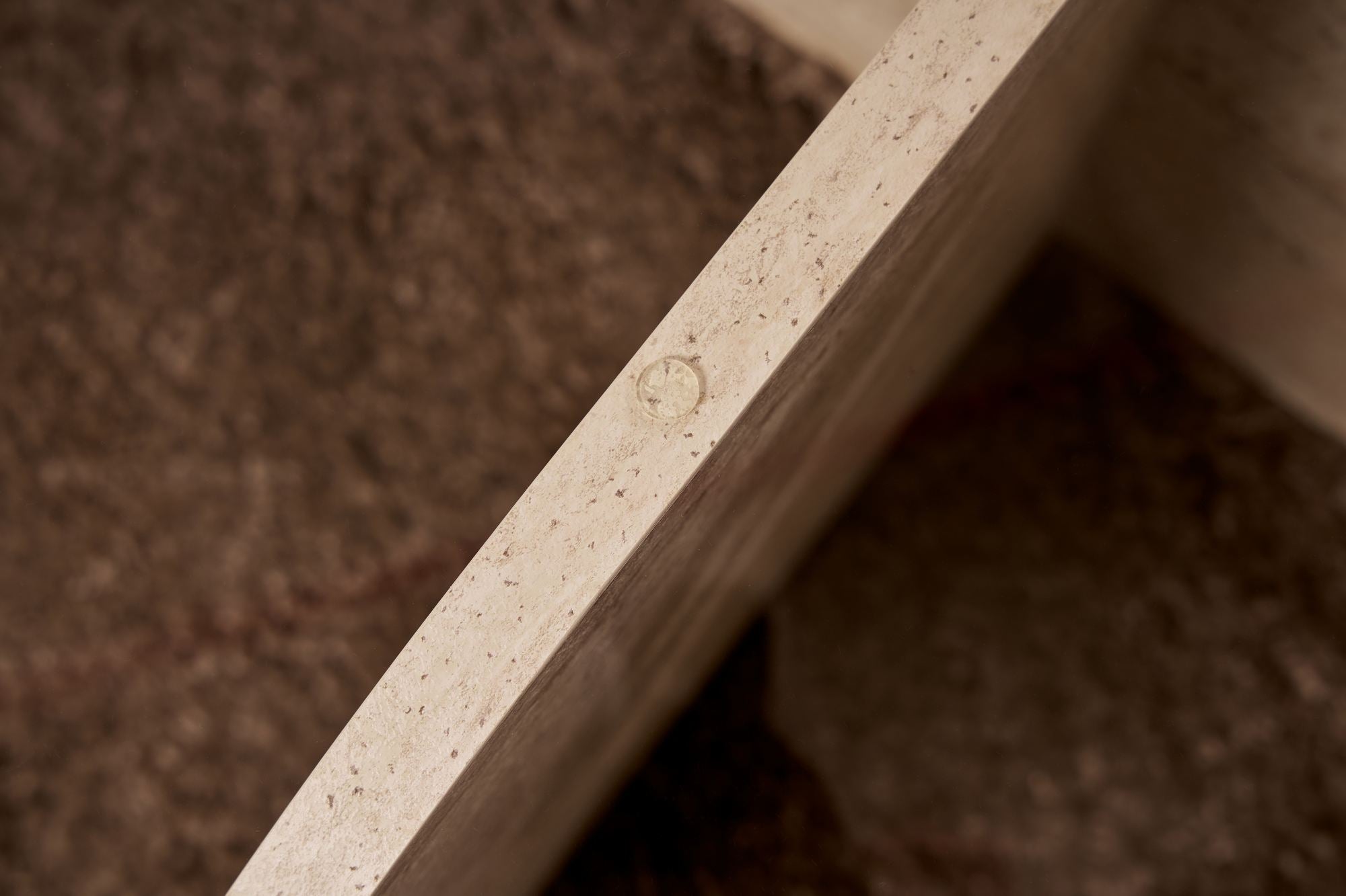 Table basse Rovida - avec plateau en verre rond en 2 variantes