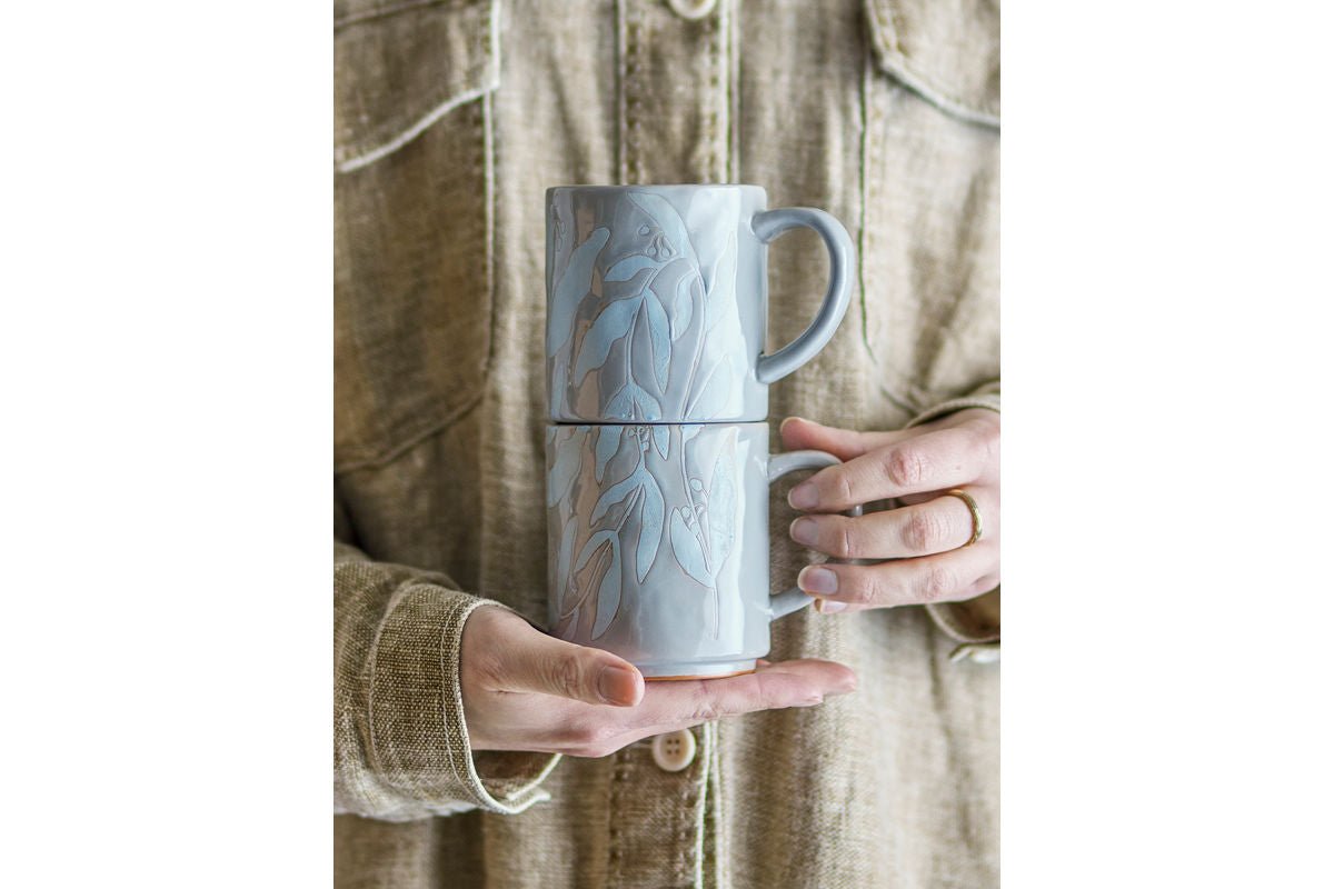 Becher Ceréa - vervaardigd uit steengoed / set van 2