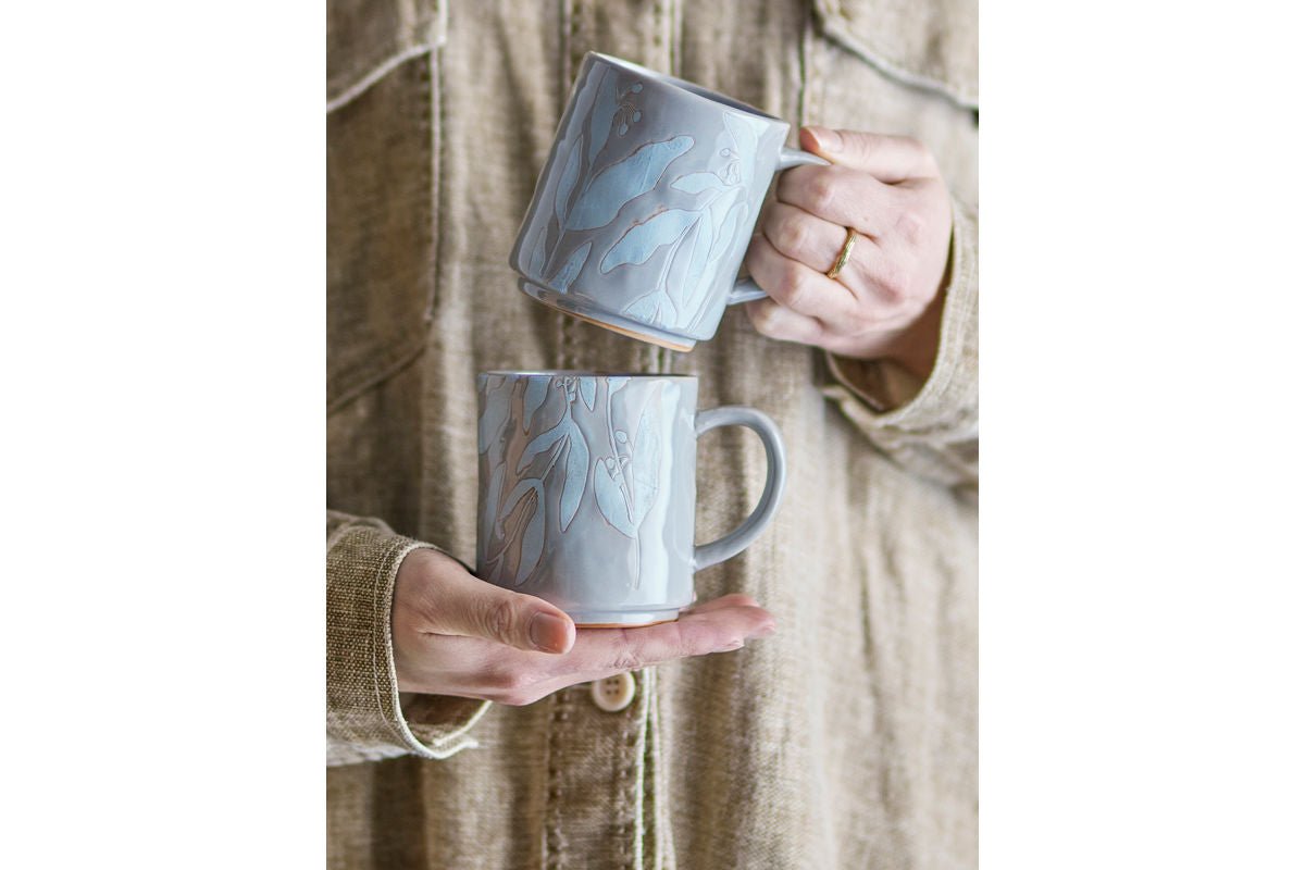 Becher Ceréa - vervaardigd uit steengoed / set van 2