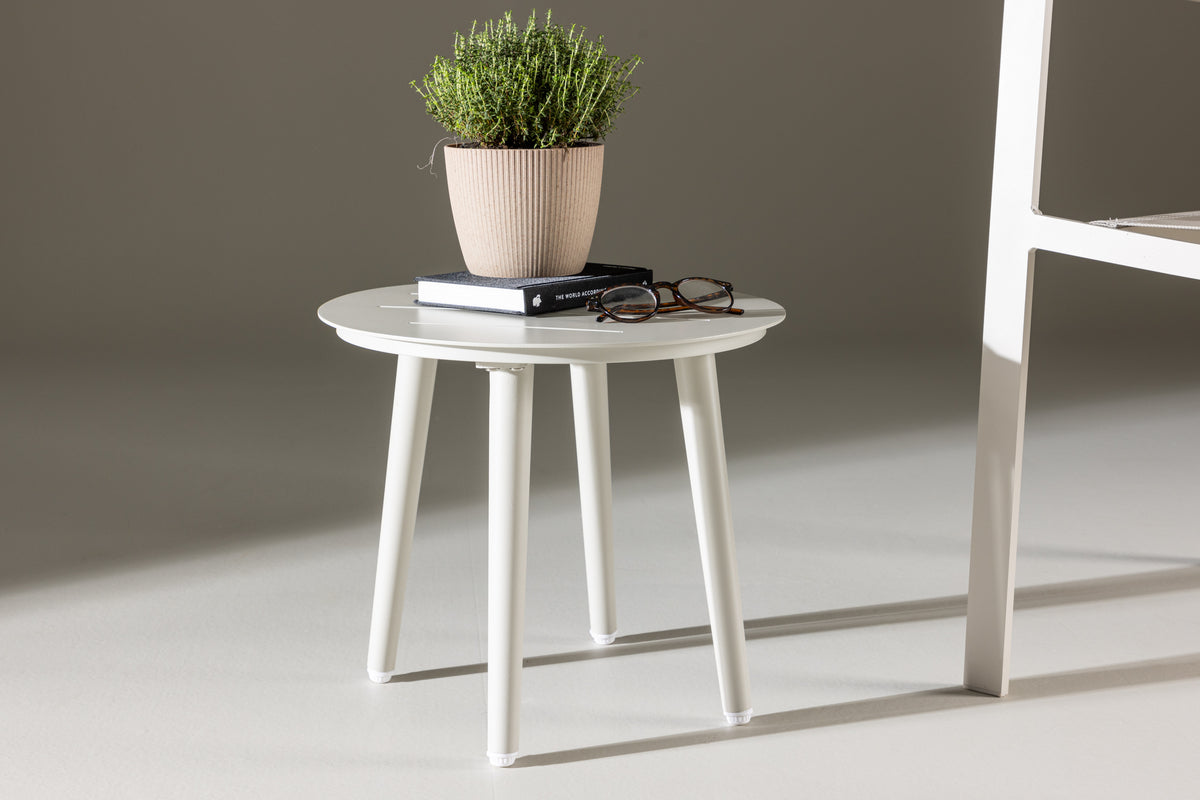 Table d'appoint de jardin Amman - Ø40 en couleur Beige