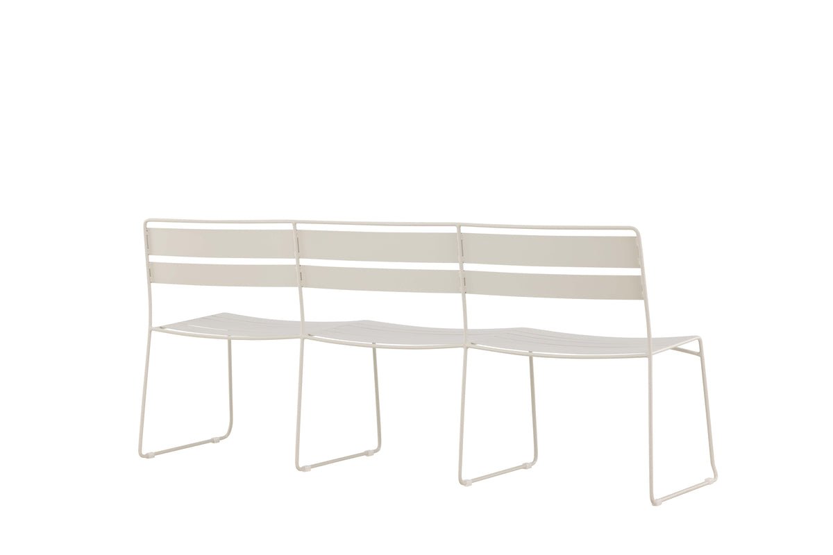 Banc de jardin Linda - en acier beige