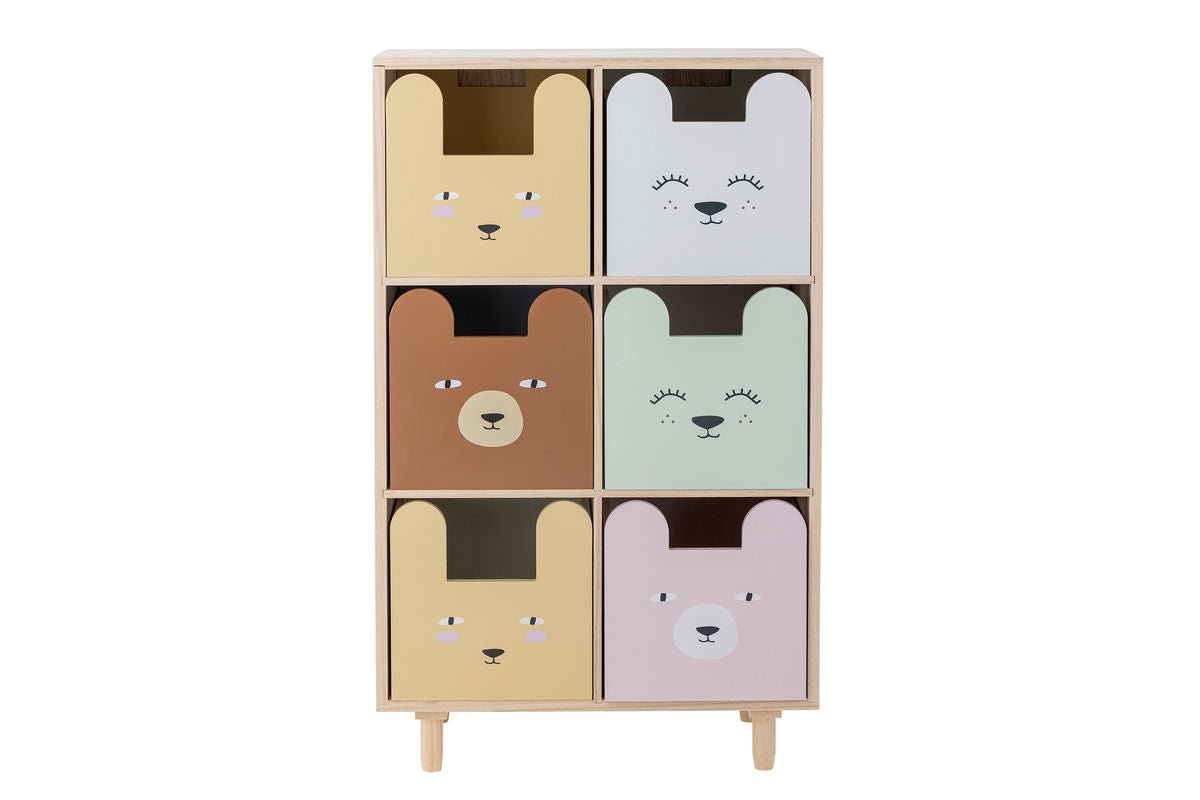 Kinderboekenplank „Linus“ met laden – Kleurrijk ontwerp