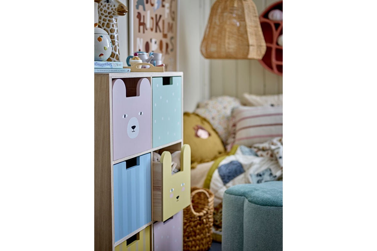 Kinderboekenplank „Linus“ met laden – Kleurrijk ontwerp