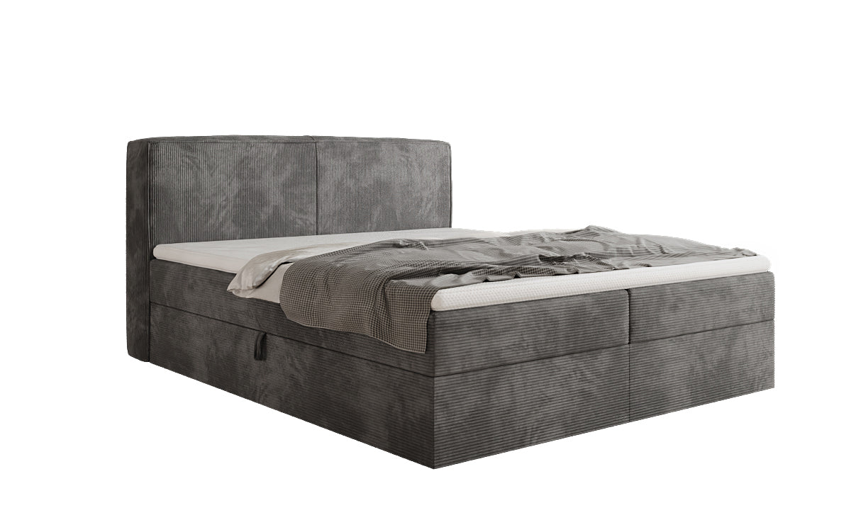 Boxspringbett Marea in Cord mit Stauraum