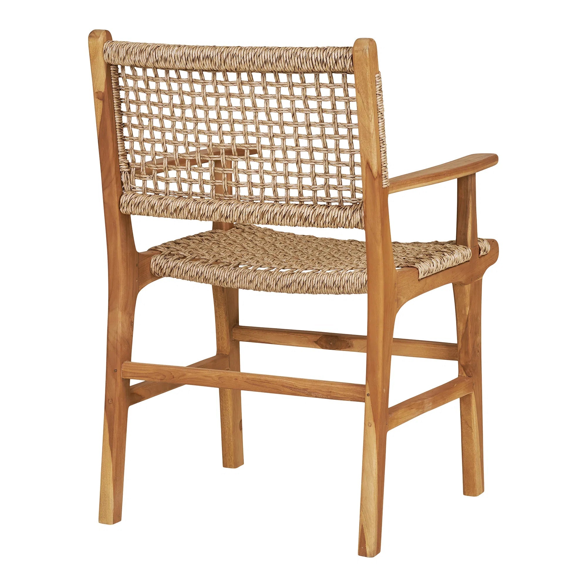Chaise de jardin Capri avec accoudoirs en bois de teck