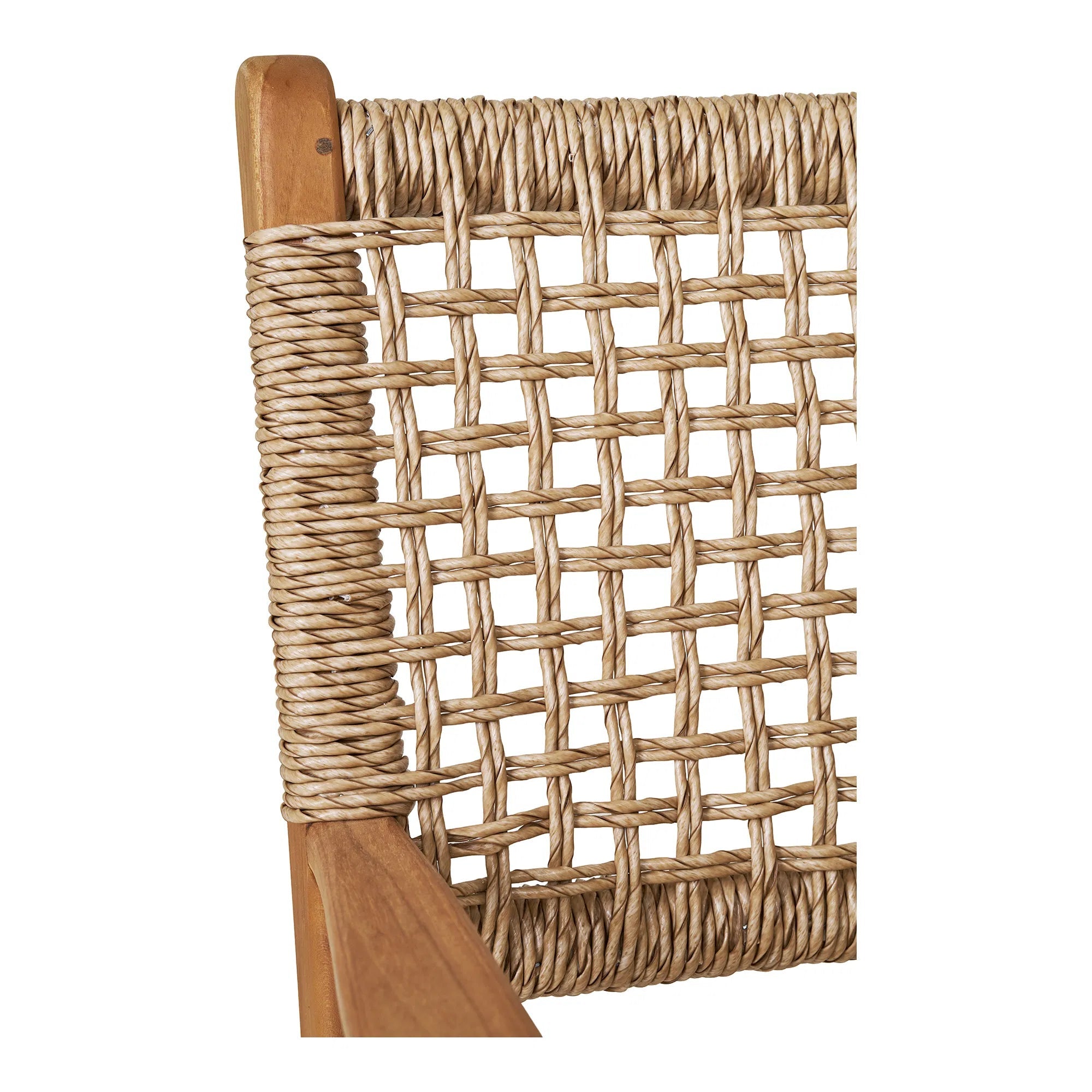 Chaise de jardin Capri avec accoudoirs en bois de teck