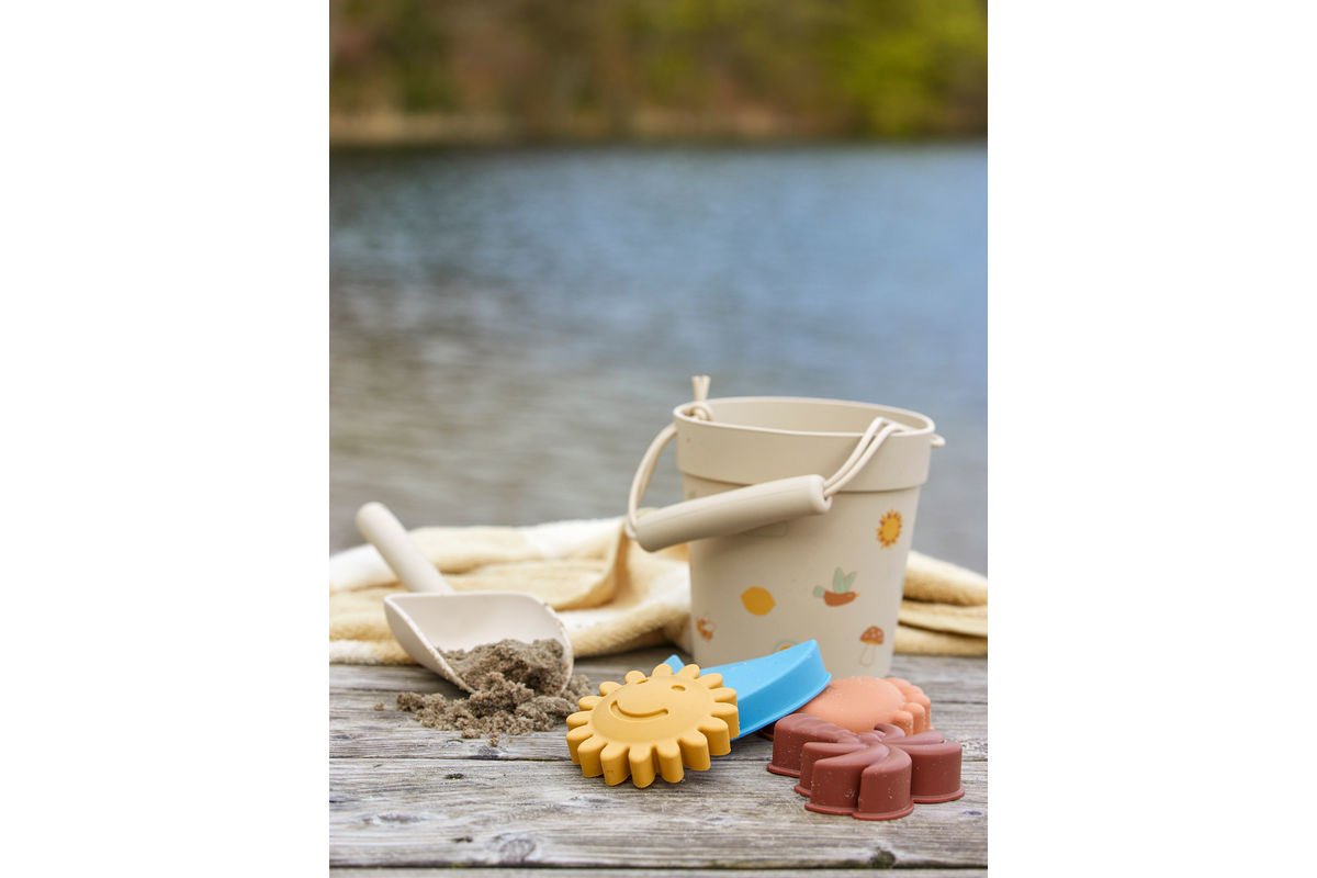 Strand- & Sandspielzeug-Set „Milo“ – Naturfarbenes Silikon
