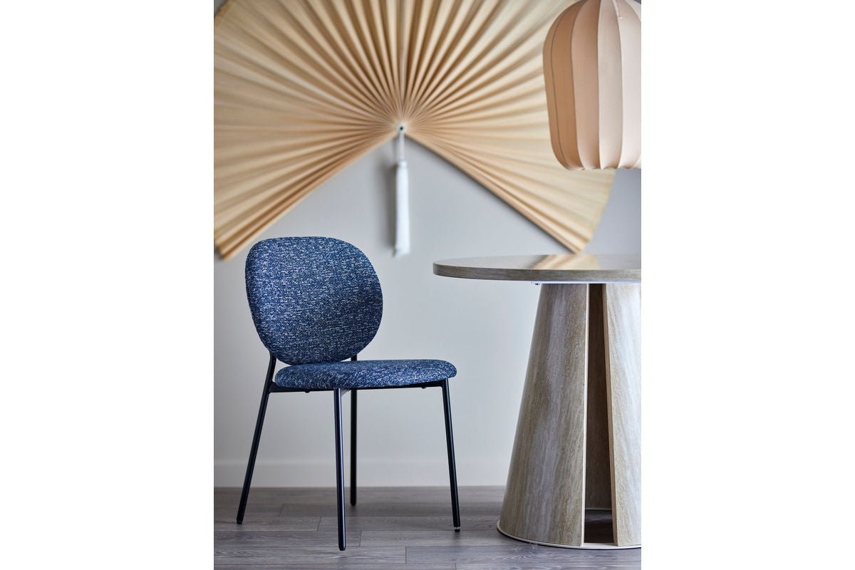 Chaise de salle à manger Holly – rembourrage en chenille disponible en plusieurs couleurs