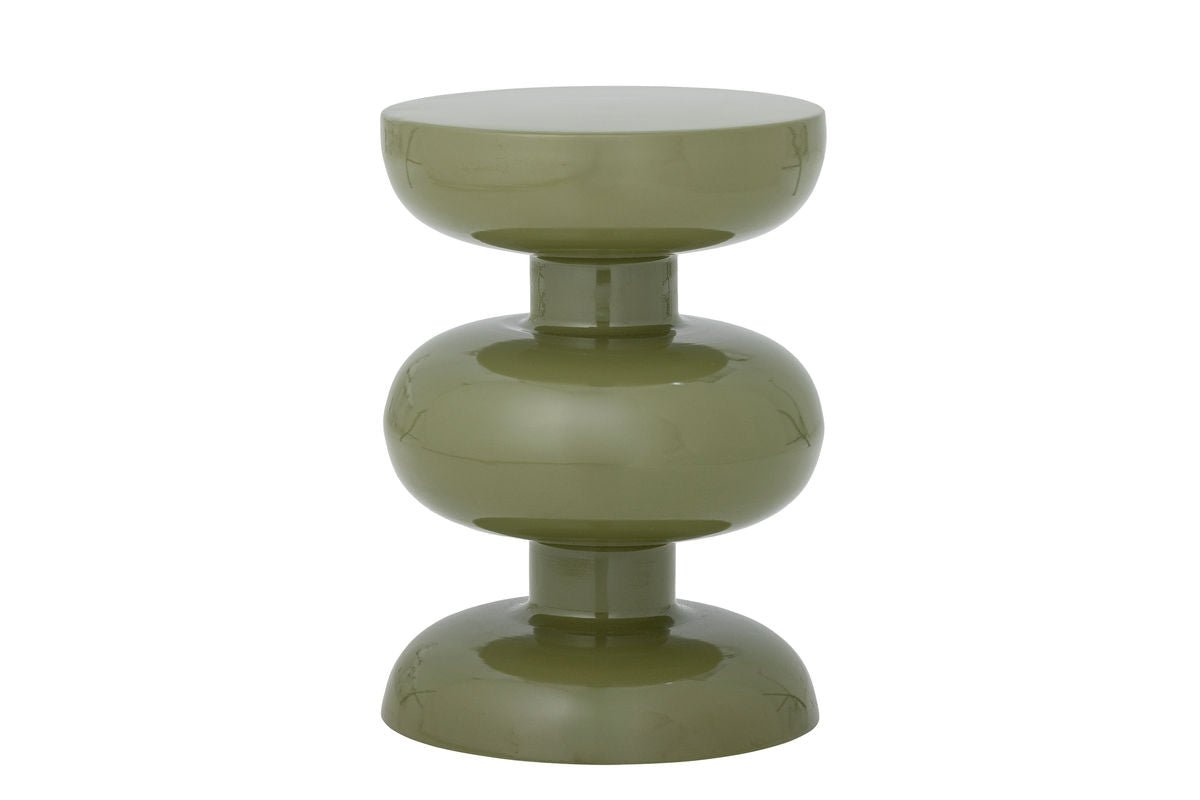 Table d'appoint Zuko – Design sculptural en vert brillant