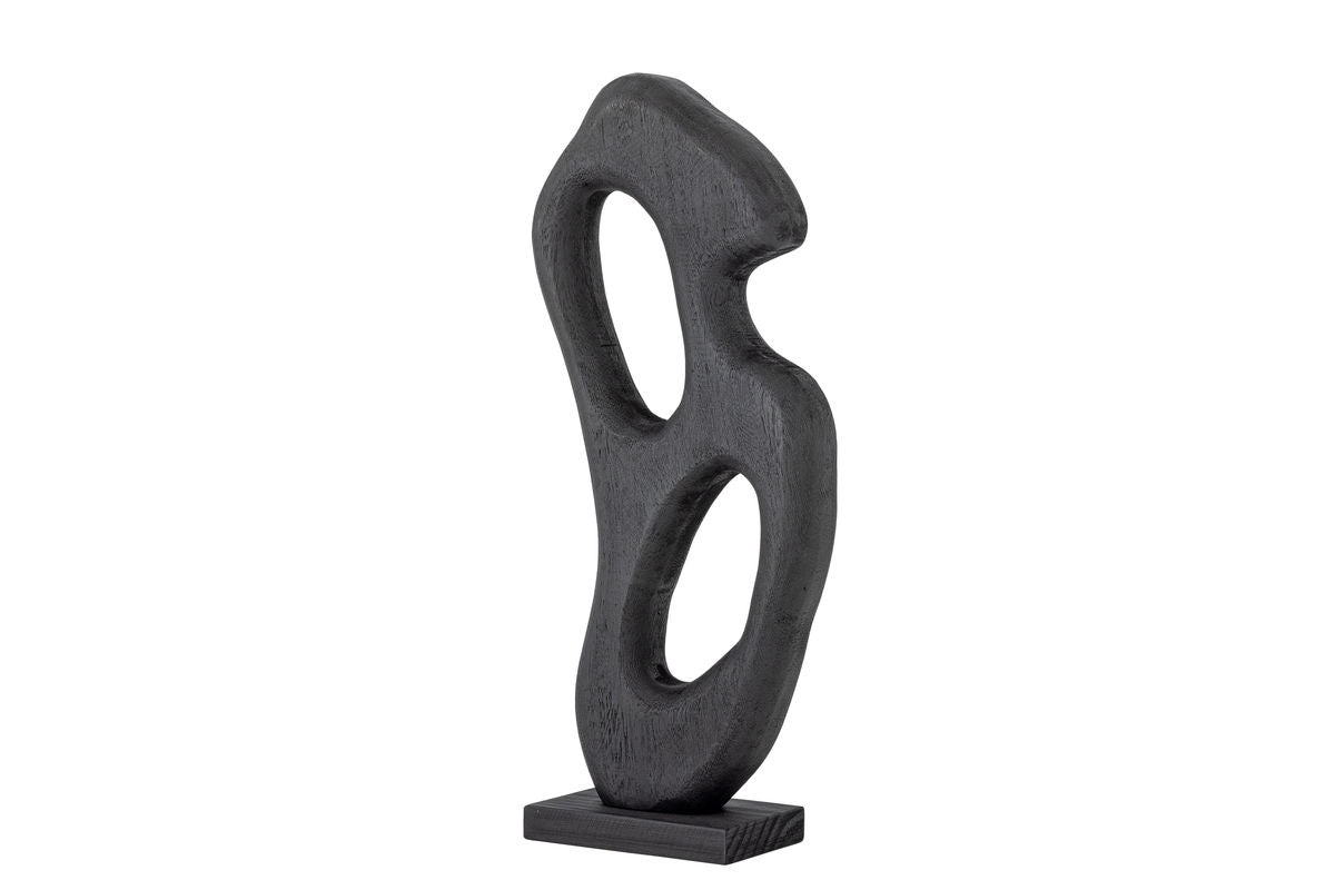 Decoratief object Romi – Sculpturaal houten design in Zwart
