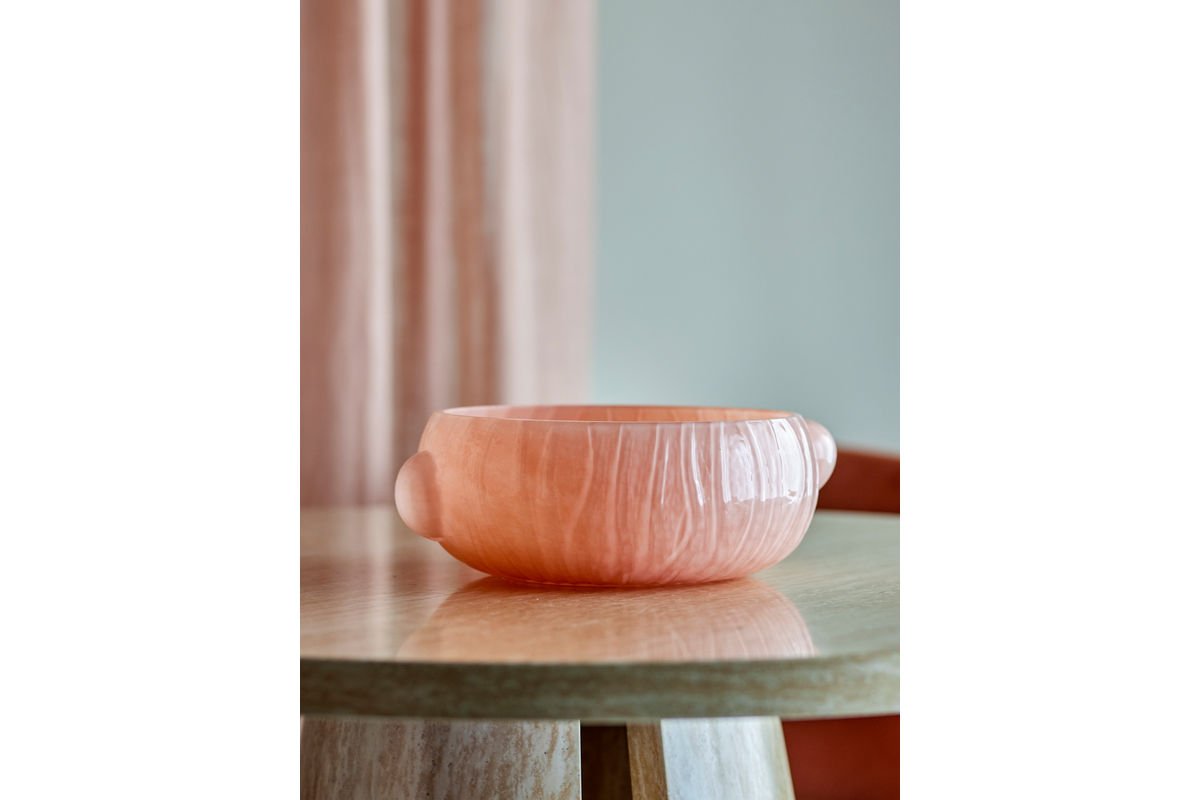 Coupe Marli – coupe en verre faite à la main en délicat Rosé