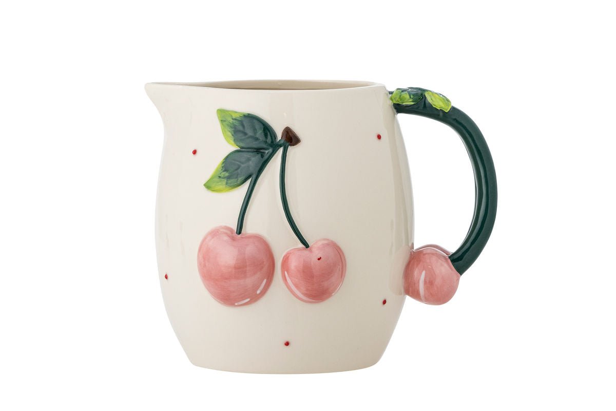 Krug Cerise – Faïence peinte à la main avec motifs de cerises