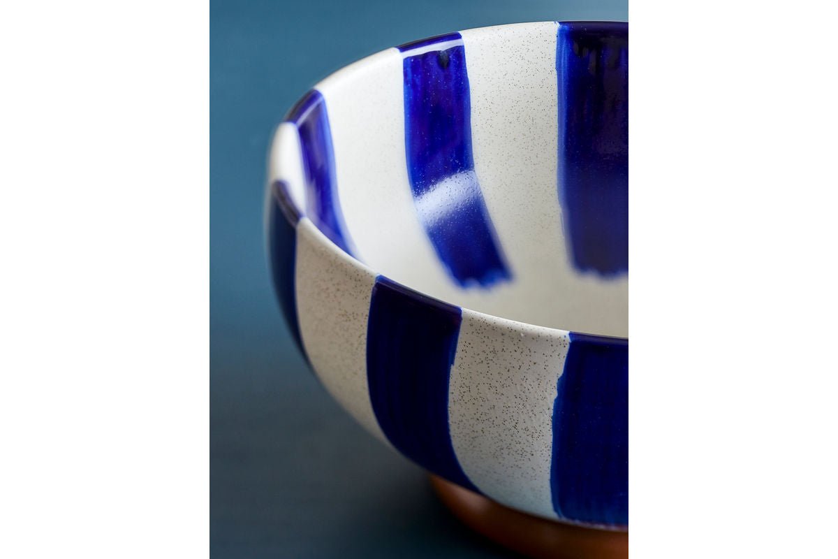 Bol Cala – bol en grès peint à la main en Bleu