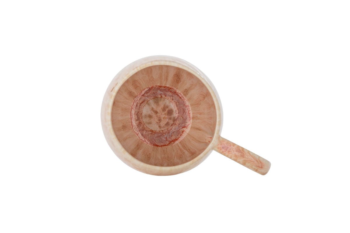 Tassenset Ikki – Reactieve glazuur in rozetinten (4-delige set)