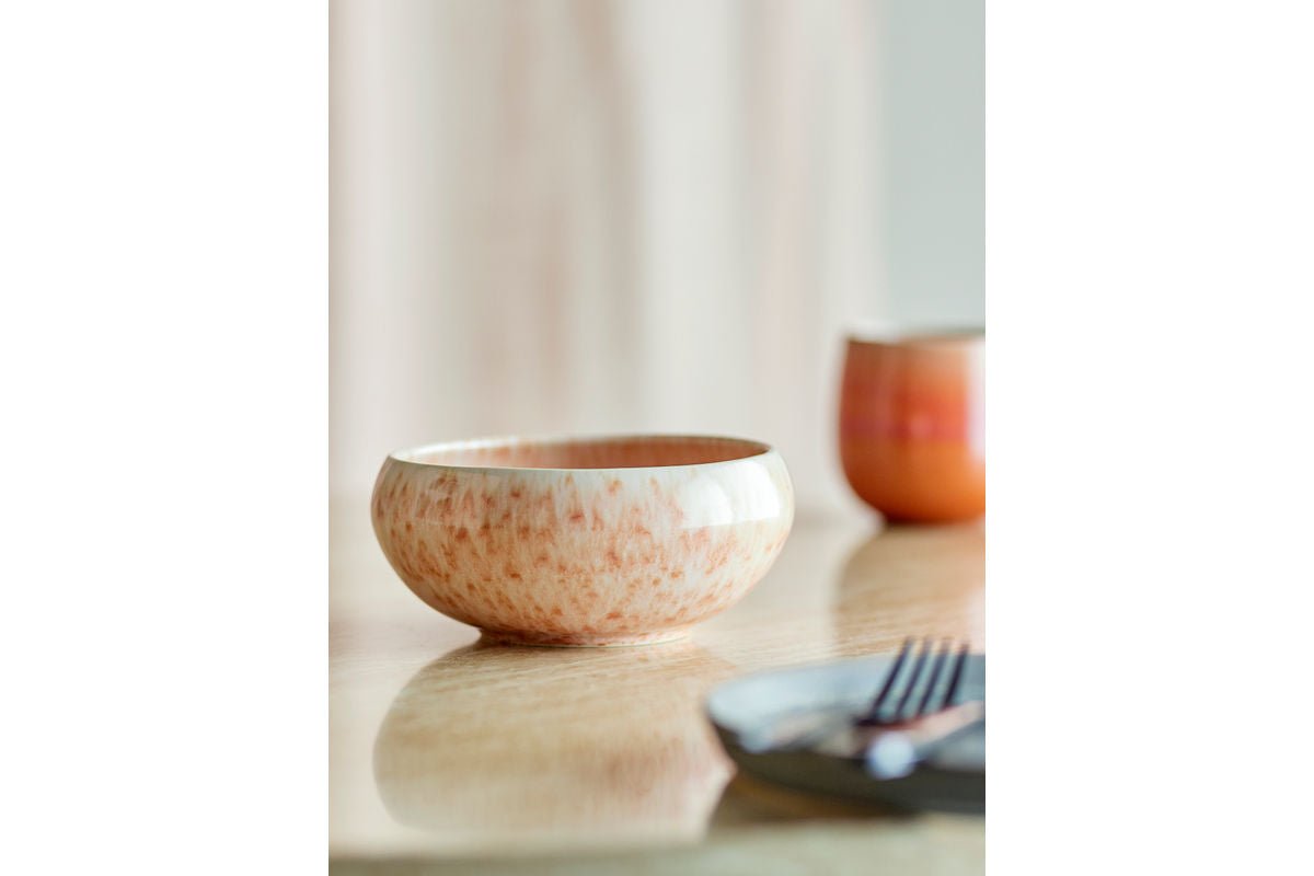 Schalen-Set Yuri – Reaktive Glasur in Rosé (4er-Set)