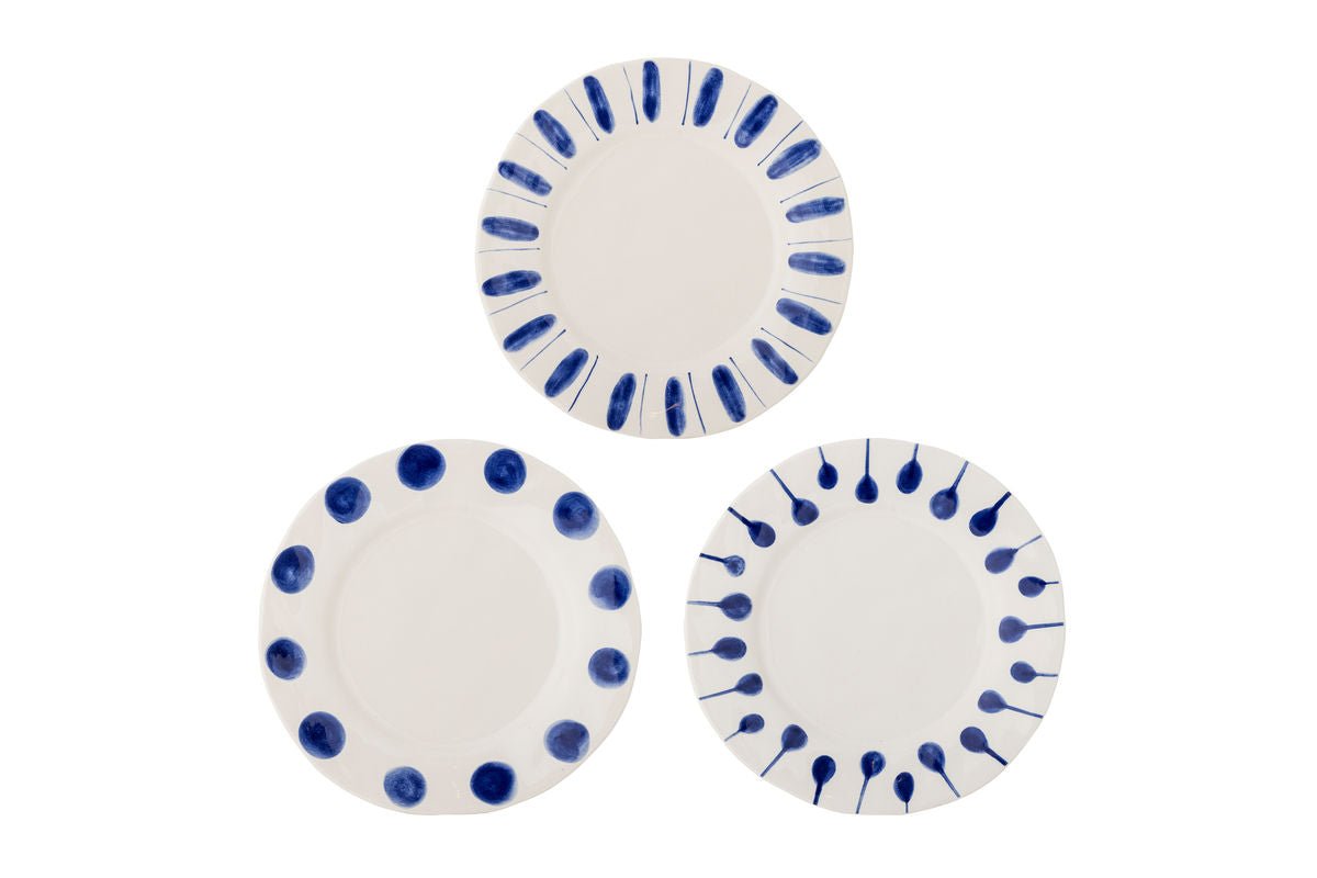 Assiette Belvara - fabriquée en grès Ensemble de 3 pièces