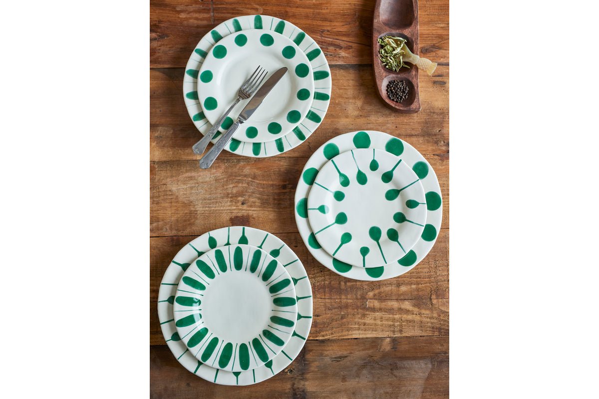 Teller Elvara - fabriqué en grès Ensemble de 3 pièces