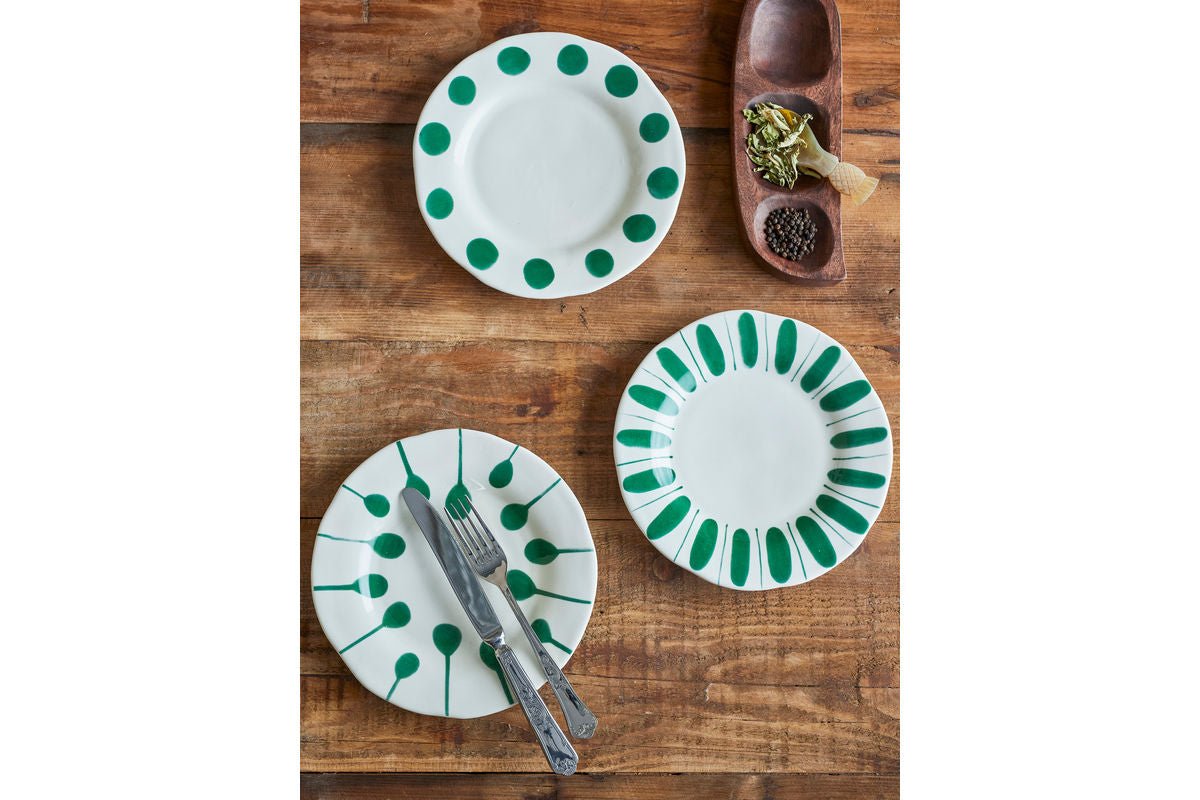 Teller Elvara - fabriqué en grès Ensemble de 3 pièces