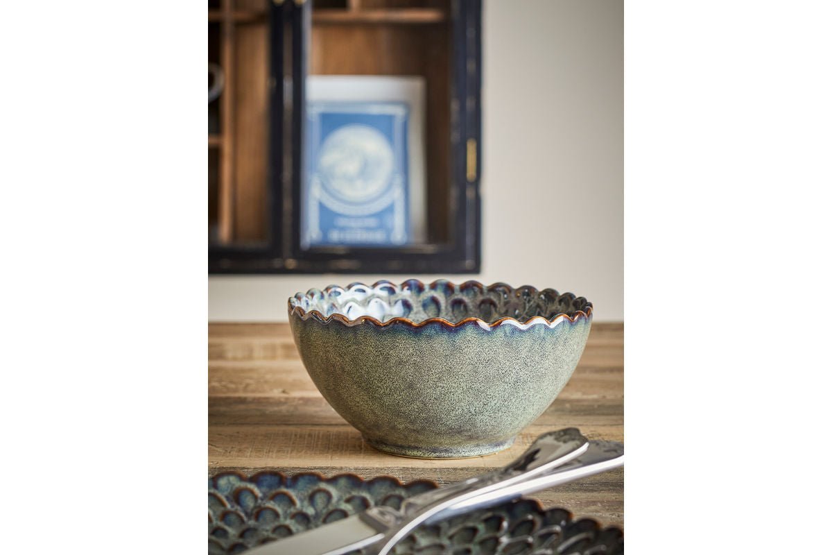 Schalen-Set Rover – Reaktive Glasur in Grau (4er-Set)