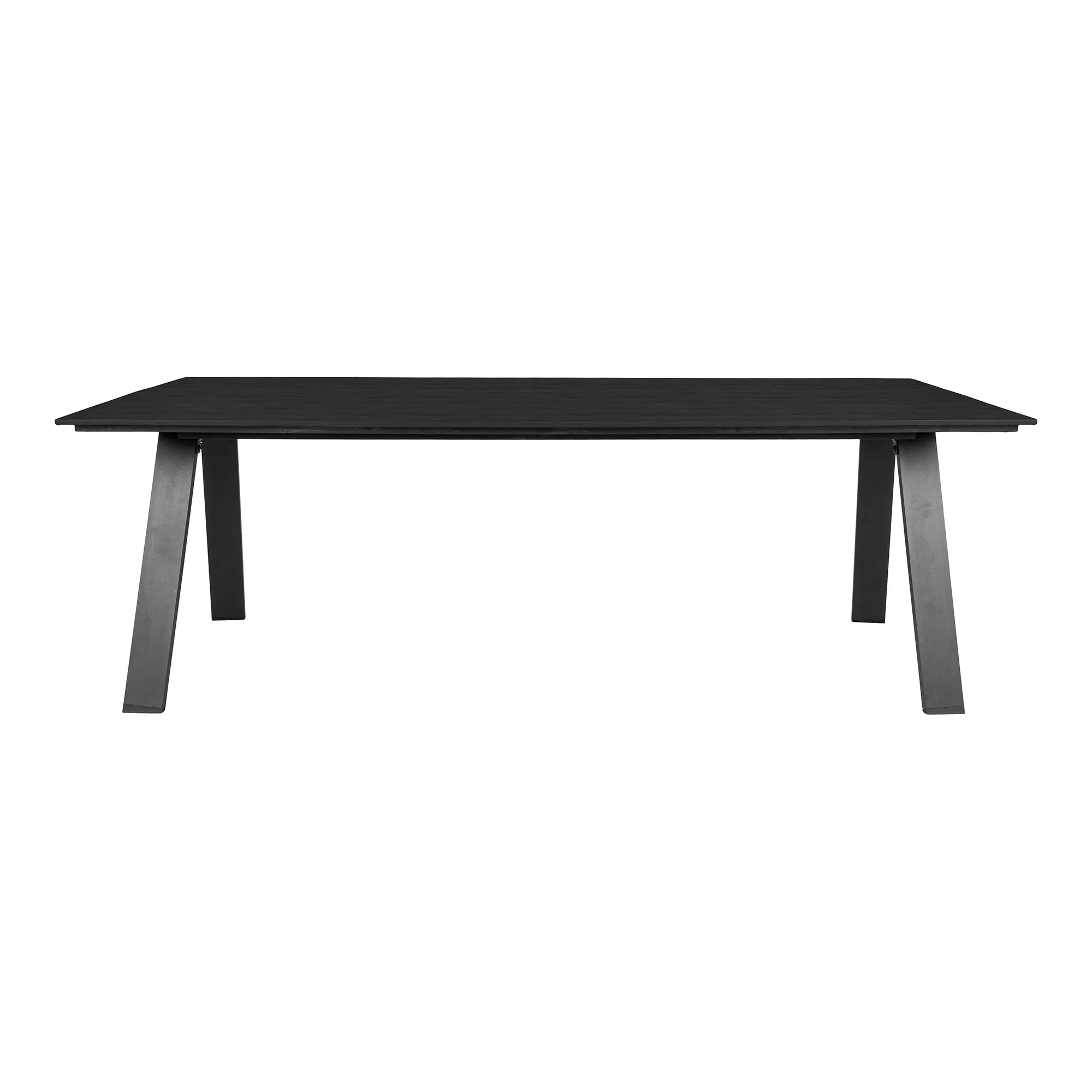 Garten Esstisch Sina 220×100 cm aus Nonwood & Aluminium (Schwarz)