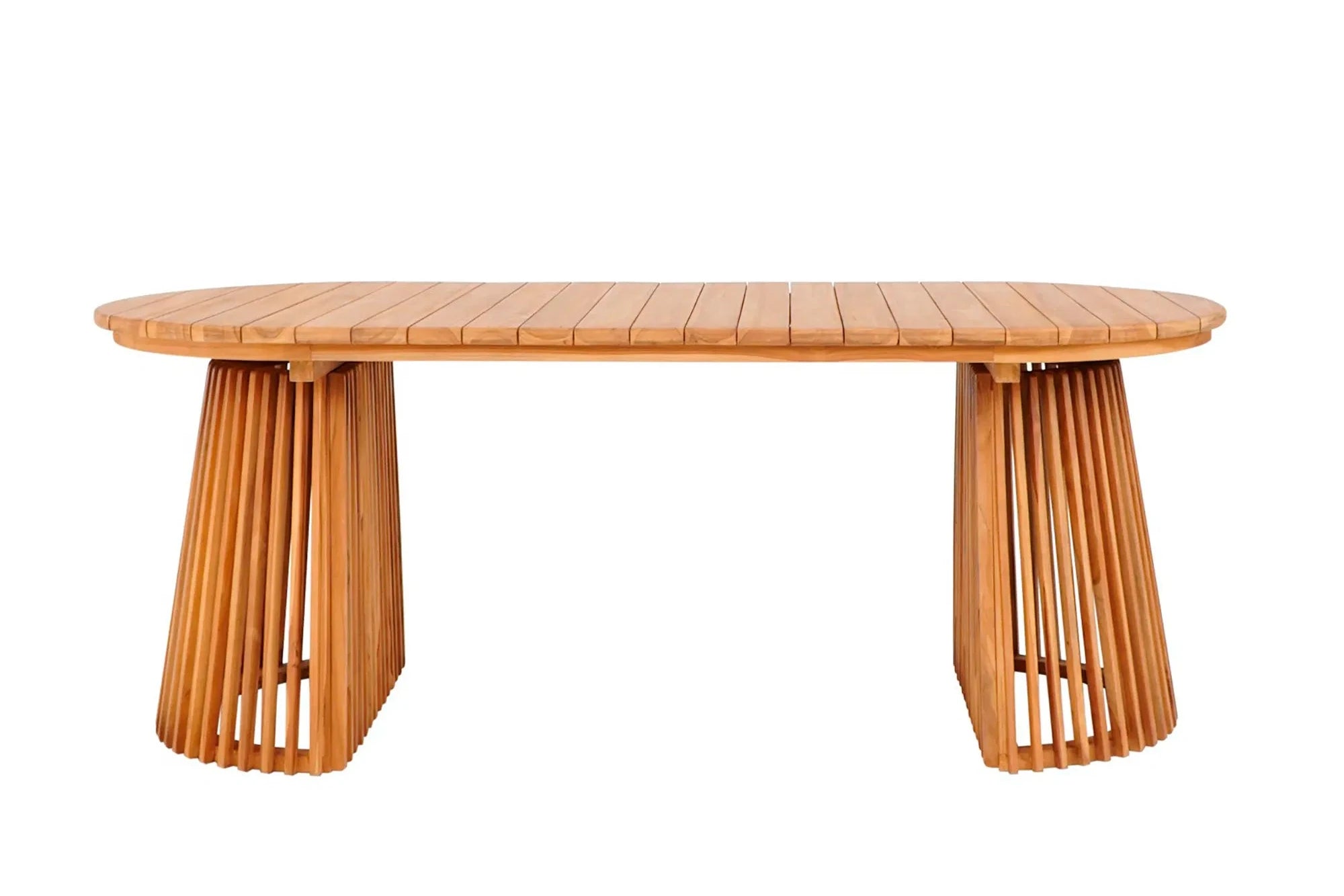 Table à manger de jardin Orvessa - en bois de teck