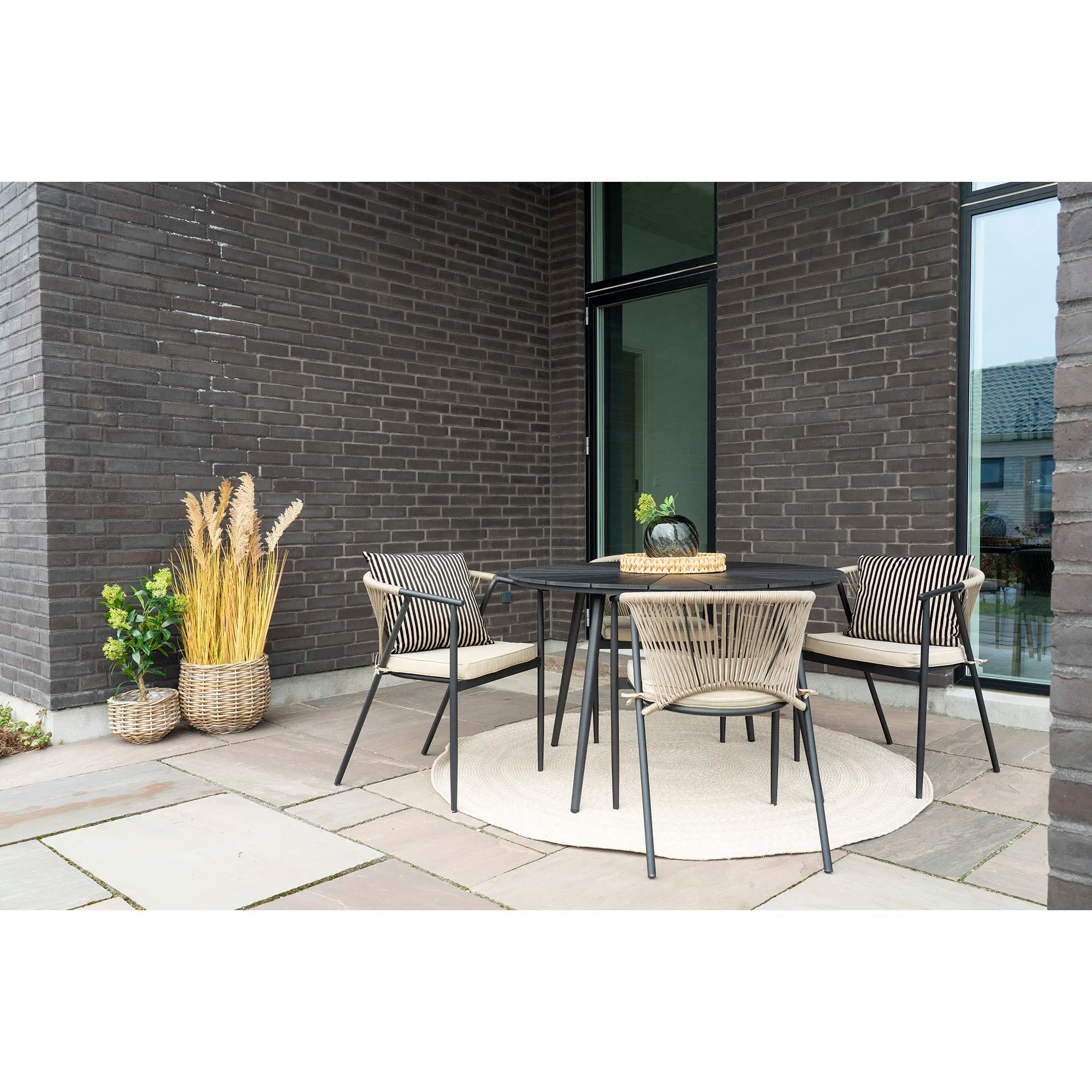 Table de jardin Linda - Ø120 cm en Nonwood & Aluminium