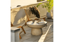 Table d'appoint de jardin Fjandria - véritable pièce maîtresse en gris