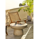 Table d'appoint de jardin Fjandria - véritable pièce maîtresse en gris